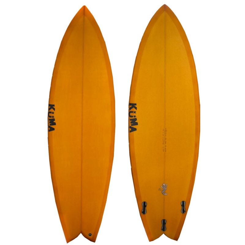 KUMA Surfboards NEW FISH PU BLANKS FCS2 3FIN 29.55L 220000022108 サーフ ボード