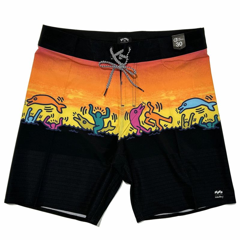 ビラボン サーフ トランクス ボードショーツ メンズ KEITH HARING AIR LITE DOLPHIN DANCE AIRLITE BD011516 23SP 春夏 BILLABONG